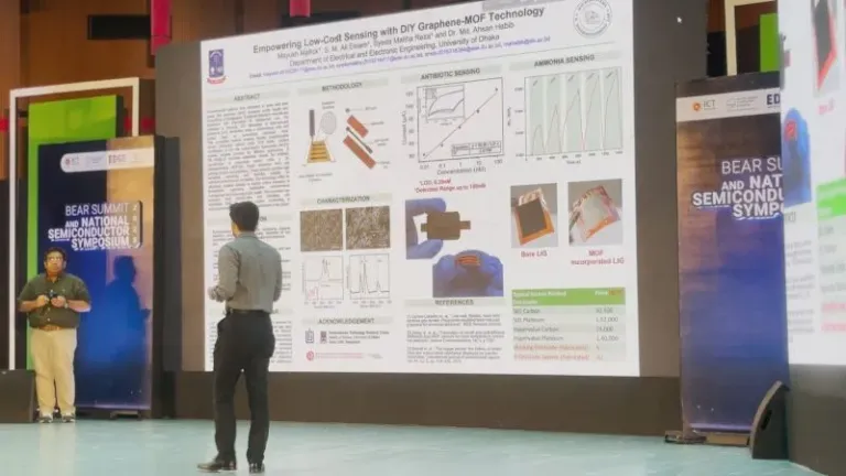 Mayukh Mallick Secures Top 15 Oral Presentation at National Semiconductor Symposium 2025 for Innovative DIY Graphene-MOF Sensor Technology001